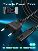 Câble d'alimentation CA DATA FROG 3m avec prise EU 2 broches, accessoire de jeu pour PS4, PS5, Xbox, ordinateur portable, PC, TV, rallonge