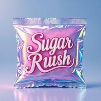 Sac en plastique de qualité alimentaire pour 10g 20g 30g 50g Gummies Bonbons Sucre Chocolat Emballage Cadeau Pochette Mylar Échantillon Thé Épice Poudre Sac