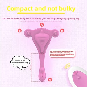 Vibratore Indossabile Wireless con Telecomando per Donne, Stimolatore Invisibile <span class=keywords><strong>a</strong></span> Forma di Uovo per Punto G e Clitoride, Giocattolo Sessuale - Product Image 5