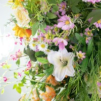 Arche en corne de bœuf style forêt pastorale, arrangement floral fait main, pour demande en mariage, événement, cérémonie, toile de fond, vitrine, mariage