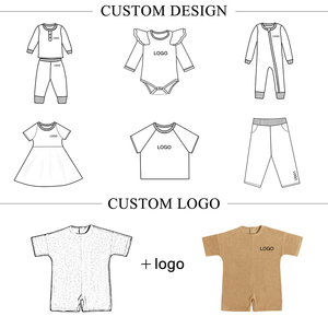 Mameluco de Bebé Personalizado de Felpa, Manga Corta, Cuello Redondo, Botones en la Espalda, Suave y Amigable con la Piel, Mono para Bebé, Ropa de Uso Diario - Product Image 3