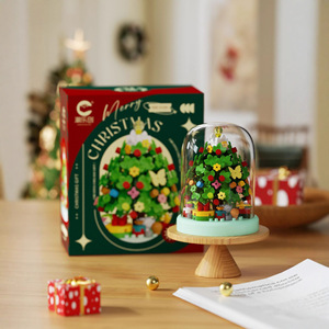 Compatible avec <span class=keywords><strong>Lego</strong></span>, mini blocs de construction <span class=keywords><strong>en</strong></span> forme de sapin de Noël, jouet éducatif pour enfants de 7 à 14 ans - Product Image 3