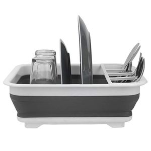 Collapsible Plastic Eco-Friendly Drying <b>Dish</b> Storage Rack <b>Dish</b> Drainer Kitchen Counter RV Campers Portable Organize - Product Image 5