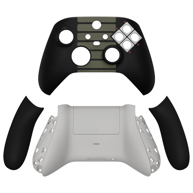 EXtremeRate Left Right Back Panels Full Housing Front and Back Shell for Xbox Series X S Controller Housing Case Cover