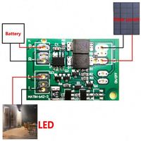 Panneau solaire automatique chargeur de batterie panneau veilleuse LED cour jardin lampe interrupteur de commande retard relais Module mise sous/hors tension