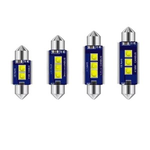 หลอดไฟ LED C5W รุ่นใหม่ 3535 3SMD Festoon ขนาด 31 มม. 36 มม. 39 มม. 41 มม. หลอดไฟ LED C10W สำหรับไฟโดมในรถยนต์ Canbus ไฟอ่านหนังสือภายในรถยนต์ 12-24V - Product Image 1