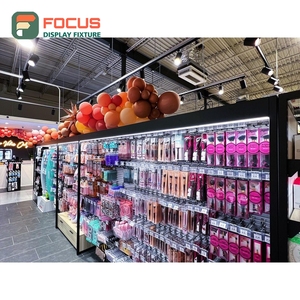 Modern Human Hair Display Rack Wall Mounted Vertical Shelf Display Store Display Rack Unit - Product Image 3