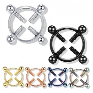 Anillos de acero inoxidable ajustables para piercing corporal, joyería de regalo, material de acero inoxidable - Product Image 1