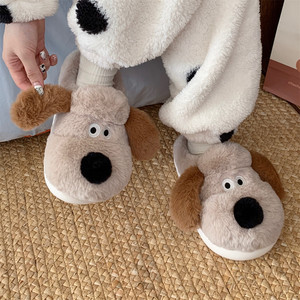 XIXIXITIAO Offres Spéciales dessin animé peluche peluche pantoufles hiver chaud intérieur maison coton peluche chaussures doux Animal moelleux chaussures - Product Image 4