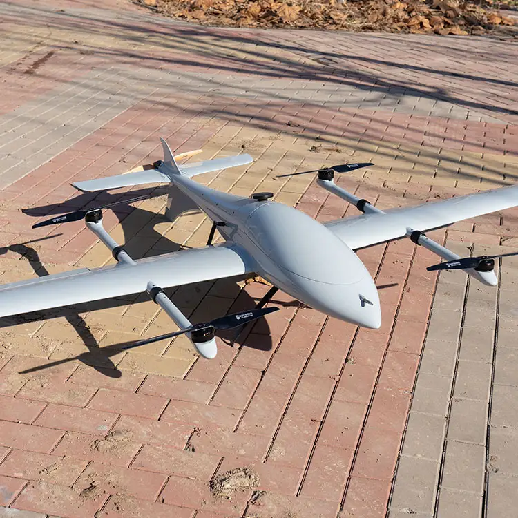 Foxtech Cetus-240 OEM Heavy Surveillance Survey Vertical Take-off and Landing VTOL Large Fixed Wing Drone Fibre Frame UAV