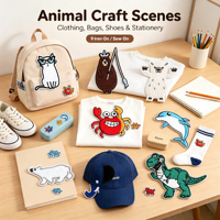 Lot de 9 écussons thermocollants animaux marins pour vêtements, chapeaux, sacs, chaussettes, pour cadeaux DIY, activités commerciales, décoration, uniformes