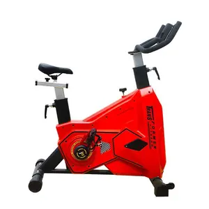 Top Quality Indoor Gym Spin Bike Stationary Exercise Bike Black Yellow Red Quiet Exercise Bike