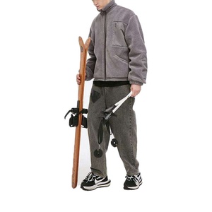 Veste d'hiver en laine enduite pour homme, très vendue, personnalisable, entièrement zippée, col montant, manches longues, imperméable, coupe-vent, service OEM - Product Image 3