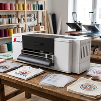 Imprimante DTF Sunika F1080 30CM : L'outil intelligent pour l'impression sans fil d'encre pigmentée sur film PET pour vêtements, entièrement automatique