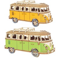 Manual de Práctica de Decoración del Hogar DIY, Rompecabezas de Madera 3D para Adultos y Niños, Rompecabezas 3D de Autocaravana