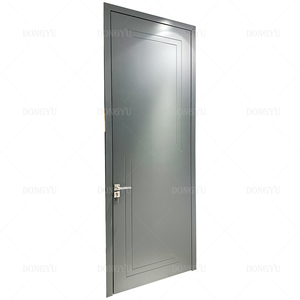 <span class=keywords><strong>JHK</strong></span> negro caoba blanco interior de vidrio francés abatible puerta de madera puerta China fábrica bajo precio - Product Image 4