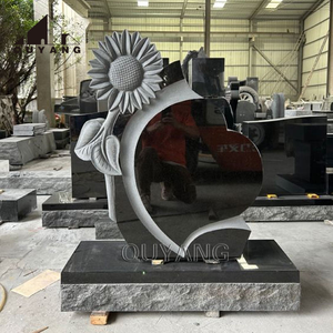 Vente en gros de pierres tombales funéraires en <span class=keywords><strong>pierre</strong></span> naturelle, pierres tombales de <span class=keywords><strong>cimetière</strong></span>, monument en forme de coeur en granit - Product Image 3