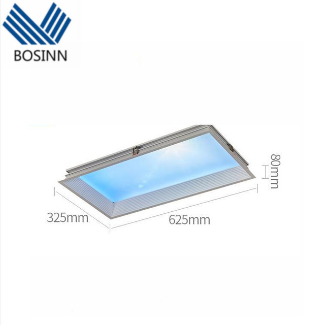 Artificial Sunlight Ceiling Lamp Verisimilitude Sunshine Window Skylight App Control Ceiling Light Blue Sky Panel Lamp