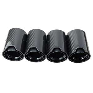 ปลายท่อไอเสียคาร์บอนไฟเบอร์เต็มรูปแบบสีดำเมตรสำหรับปลายท่อไอเสีย M5 F90 BMW - Product Image 2