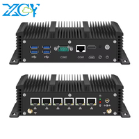 Serveur Réseau Mini PC Pare-feu d'Entreprise Routeur PFsense Gateway Core I3 I5 I7 avec 6 Ports Ethernet I210AT I225V