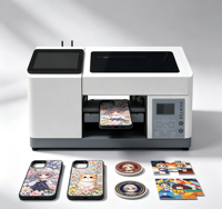 Printer UV Inkjet Reeleyin Baru - Otomatis Penuh, Layar Sentuh, Operasi WiFi Mobile, Flatbed A4 untuk Akrilik/Kartu/Label/Casing Ponsel