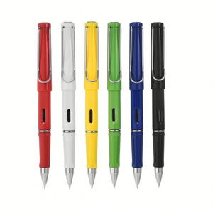 Bolígrafos Clásicos de Lujo al por Mayor, Punta 'F' Plateada de 0.5mm, Tinta Negra, Clip de Plástico, Diseño con Logotipo Deportivo, para Estudiantes - Product Image 1