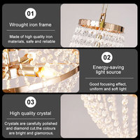 Lustres suspendus personnalisables de luxe, étanches, en métal et acrylique, écologiques, avec télécommande, pour mariages, fêtes et événements