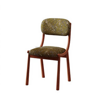 Silla de Comedor Minimalista de Madera Maciza de <span class=keywords><strong>Segunda</strong></span> <span class=keywords><strong>Mano</strong></span> con Tapicería Suave, Respaldo Retro de Alta Gama, <span class=keywords><strong>Muebles</strong></span> para el Hogar - Product Image 4