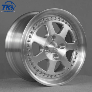 ล้อแม็กซ์แบบกำหนดเองสไตล์เรโทรสีเงินขัดเงา 2 ชิ้น ขนาด 17 18 19 นิ้ว 4x100 5x114 6 ก้าน สำหรับรถยนต์นั่งส่วนบุคคล - Product Image 1
