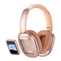 Headphone Nirkabel Over-Ear Terlaris, Daya Tahan Baterai Ultra-Lama, Latensi Rendah, Peredam Kebisingan Aktif, Cocok untuk Olahraga dan Perjalanan, Berbahan Metal