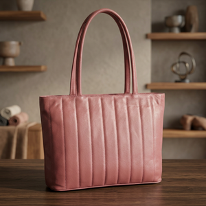 BS INTERNATIONAL Bolso de Mano de Cuero Genuino para Mujer, Calidad Premium, con Cierre, Impermeable, Ligero, Gran Capacidad, 2-2.9L - Product Image 4