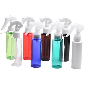 120ml Room Spray Bottles <b>Black</b> White Clear Round Flat Shoulder Plastic Perfume Spray Bottle - Product Image 1