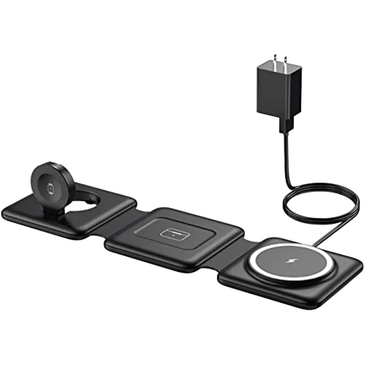 Magnetische Draadloze Oplader Voor Iphone 3 In 1 Opvouwbare Laadstation Pad Dock Stand Voor Horloge Voor Airpod