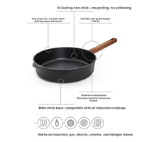 Ensemble de wok, poêle et autocuiseur à micro-pression en granit antiadhésif durable, revêtement sans produits chimiques, compatible induction