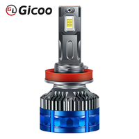 GICOO F8 140W CSP LED 6000K Super Lumineux 20000LM 12V Alliage d'aluminium Adaptation universelle Phares de voiture Hilux/Prius 9005 9006 9012