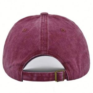 Casquette de baseball vintage délavée à 6 panneaux, personnalisable, réglable, brodée à la main, respirante, pour cadeaux promotionnels en gros - Product Image 3