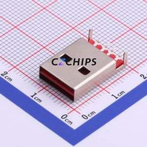 U-G-08WS-W-01 USB Connector SMD Connector ( Connector Type: Type-A )( Protocol Standard: USB 2.0 )( Gender: Male ) - Product Image 1