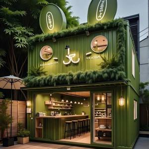 Maisons conteneurs mobiles, détachables, réutilisables, flexibles, respirantes, au design contemporain pour l'hébergement extérieur, les commerces et les toilettes (total) - Product Image 5