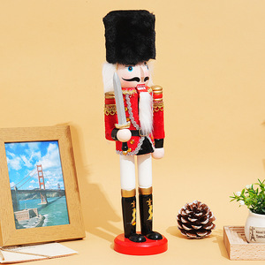 Décoration de Noël artisanale en bois, casse-noisette animé personnalisable de 12 pouces pour cadeaux de Noël - Product Image 3