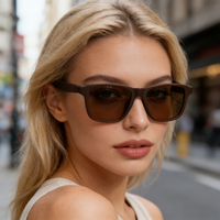 Lunettes intelligentes Bluetooth sans fil V5.4 marron, lunettes intelligentes pour le sport en plein air, appels téléphoniques, lecteur de musique, OEM AI Gonbes G10