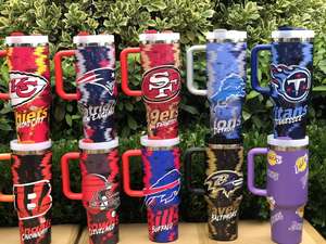 <span class=keywords><strong>Tumbler</strong></span> da Viaggio Personalizzato Lakers 40oz in Acciaio Inox, Isolamento Termico Sottovuoto Anti-Perdita 12-24 Ore, Basket di Los Angeles - Product Image 6