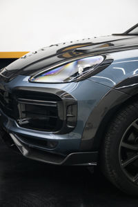 Para Porsche Cayenne 2018 2019 2020 2021 2022 2023 9Y0.1, <span class=keywords><strong>Cejas</strong></span> <span class=keywords><strong>de</strong></span> Faro MSY Mejoradas <span class=keywords><strong>de</strong></span> Fibra <span class=keywords><strong>de</strong></span> Carbono Seca - Product Image 5