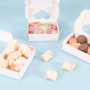 Boîte à pâtisserie <span class=keywords><strong>rectangulaire</strong></span> en carton blanc écologique avec fenêtre transparente, boîte à gâteau en kraft, boîte cadeau pour gâteau, biscuit - Product Image 6