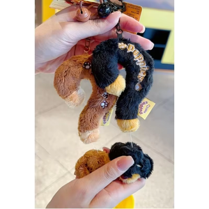 Long Strip Dog Plush Keychain Pendant, Various Styles of Bag Pendants, Plush Toy Keychains, Wholesale for Festival Gifts - Product Image 6