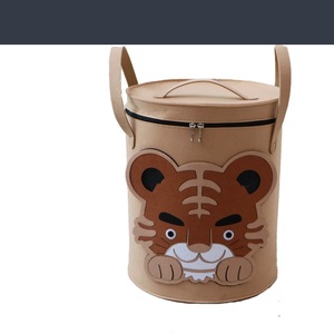 Lavabile cartone animato bambini feltro <span class=keywords><strong>cesto</strong></span> organizzatori di biancheria vari secchio per bambini feltro <span class=keywords><strong>cesto</strong></span> di stoccaggio per bambini frutta - Product Image 3