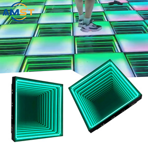 Facile da impostare la pista da ballo magnetica 3D anello a Led infinito per discoteca pista da ballo cuscinetto 500kg per eventi di nozze DJ luce a Led - Product Image 1