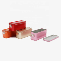 Boîte en Métal Personnalisée en Fer Blanc pour Pâtisserie, Emballage Alimentaire Coloré, Contenants de Rangement Scellés avec Boucle, pour Cadeaux de Mariage, Bonbons, Thé et Biscuits