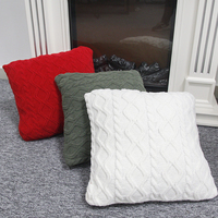 Housse de coussin décorative pliable anti-boulochage avec logo personnalisé, ensembles de coussins brodés