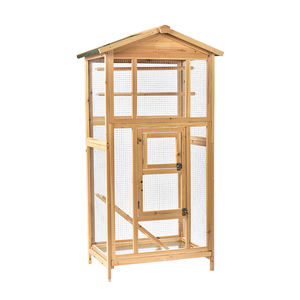 Moderna Jaula para Pájaros de <span class=keywords><strong>Madera</strong></span> Ecológica e Impermeable para Loros Grandes, Jaula para Mascotas de Jardín - Product Image 2