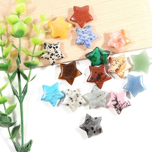 Cristal naturel en forme d'étoile de 25 mm sculpté à la main, énergie de guérison, équilibrage des chakras, <span class=keywords><strong>méditation</strong></span>, fabrication de bijoux, vente en gros - Product Image 2